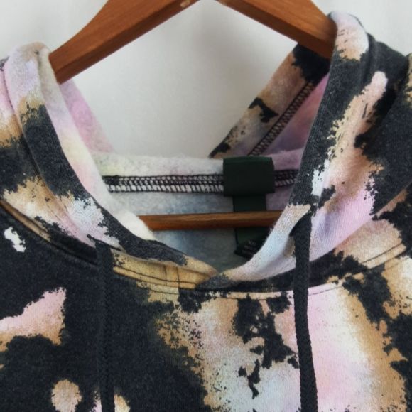 NWT Tie Dye Wild Fable Cropped Hoodie - Picture 2 of 10